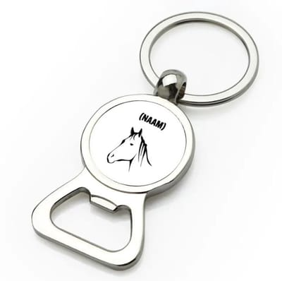 Akyol - paardrijden met eigen naam flesopener - Paardrijden - paardrijder - sport - 9 bij 3 cm
