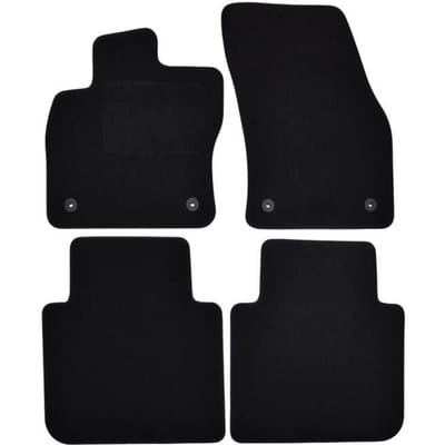 Tapis de sol - Seat - Tarraco - Velours noir - 4 pièces - Ajustement précis