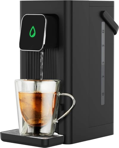 QORA® Heetwaterdispenser - Waterdispenser - Zwart - ‎24cm x 15cm x 30cm