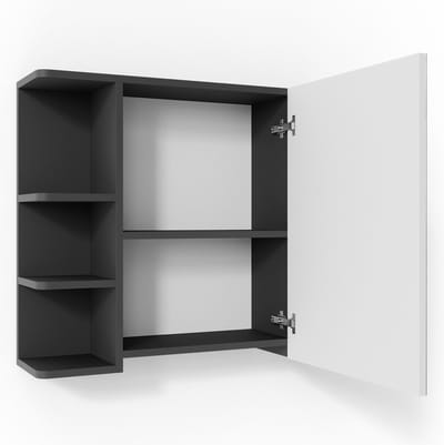 Vicco Fynn Badkamerspiegelkast – 79.6 x 64 cm Antraciet