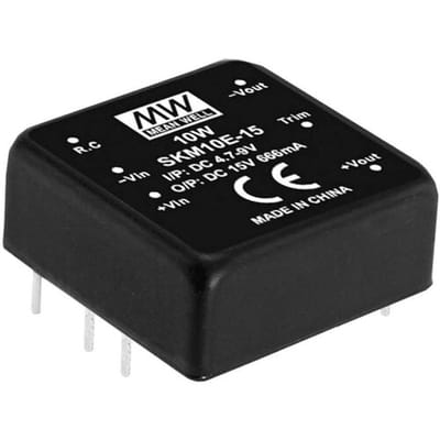 MEAN WELL SKM10B-15 DC/DC-convertermodule 666 mA 10 W Aantal uitgangen: 1 x Inhoud 1 stuk(s)