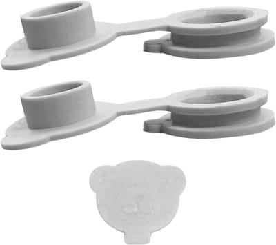 Badstoppen Set - Universele Afdichters - Lekvrij Gebruik - Duurzaam Siliconen Materiaal - 3.5 x 4 x 1.5 cm