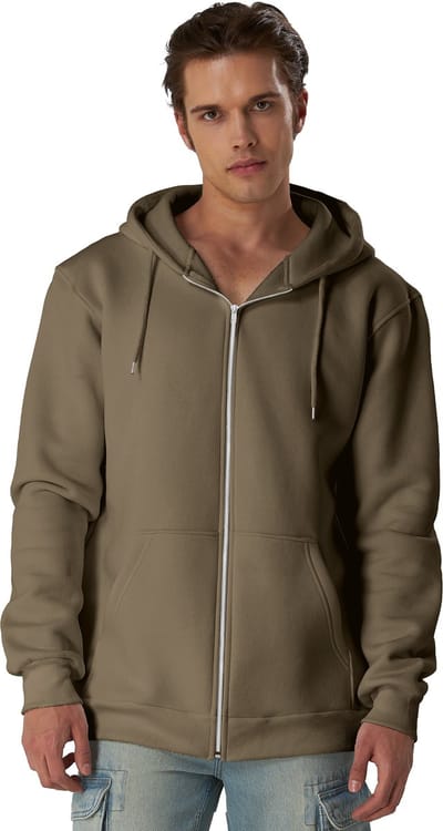 Smith & Solo hoodie heren met rits - vest met capuchon - sweatvest - Steen L