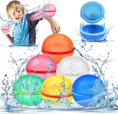 Toylandia Herbruikbare Waterballonnen - Set van 6 - Magnetisch - Waterbal - Waterspeelgoed - Voor Kinderen en Volwassenen