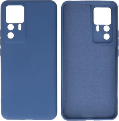 Fashion Backcover Telefoonhoesje - Color Hoesje - Geschikt voor de Xiaomi 12T - 12T Pro - Navy