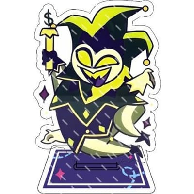 Anime Hazbin Hotel Alastor Morningstar Cosplay Stand Acryl Cartoon Figuur Staand Geboortedatum Cadeau Pouch Decor Collectie Naar 8cm