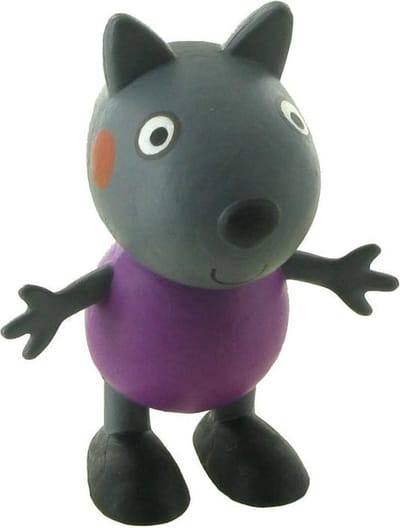 Peppa Pig Danny Hond taart topper decoratie 6 cm.