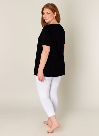 BASE LEVEL CURVY Audrey Legging - White - maat 1(48)