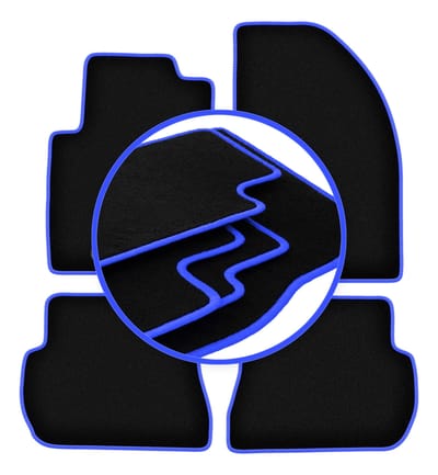 CARLUX-BLUE automatten voor: Ford Fusion hatchback (2005-2012)