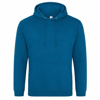 Hoodie Heren – Trui met Capuchon – Casual Sweater – 80% Katoen – Petrol - XXL