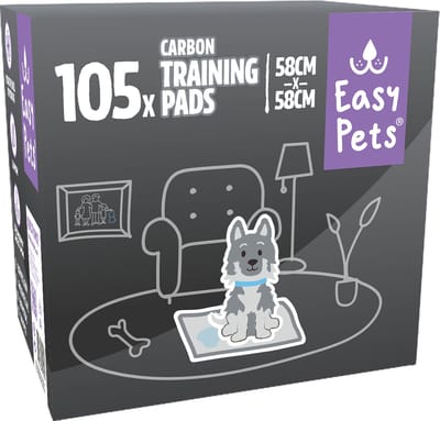 Easypets Carbon Puppy Training Pads - 105 stuks - Zindelijkheidstraining - Hondentoilet - 58 x 58 cm