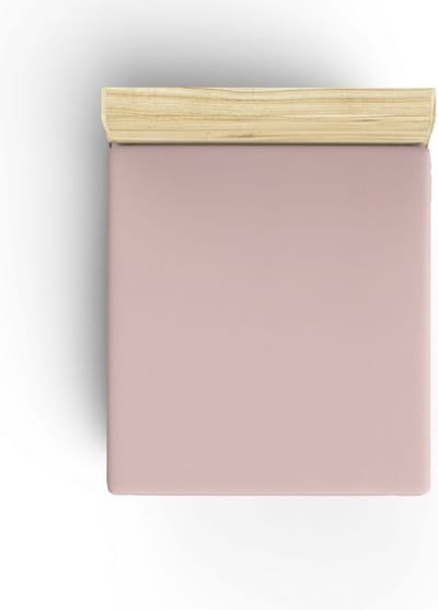 Asir - Ranforce hoeslaken - 100% katoen - Dusty Rose - 160 x 230 cm