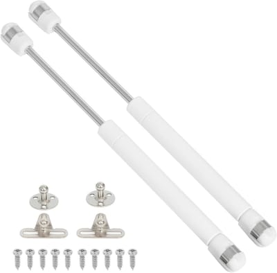 Gasveren voor Keukenkastdeuren - 2 Stuks - 150N Lift-Up Mechanisme - Ideaal voor Flapdeuren en Kastondersteuning
