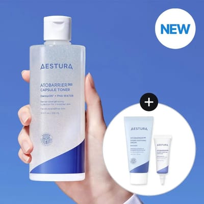 Atobarrier 365 Tonique en Capsules 300ml Set (+Crème Apaisante 30ml + Ampoule Cera-Hyal 7ml) white
