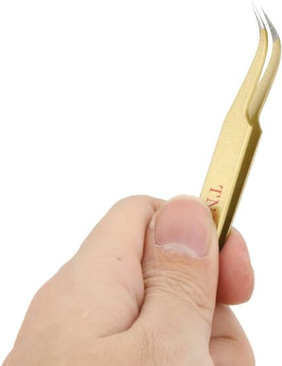 Precisie Pincet - Metaalwerk Tool - Elektronische Reparatie - Anti-statisch Ontwerp - 15 cm - Goud