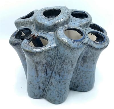 Blauwe Vaas Evi D29xH24