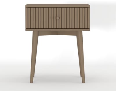 Nachtkastje Sem - Mango Hout - Bruin - 45x55x35 cm (BxHxD) - Lade