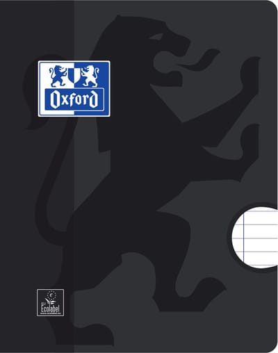 Oxford schrift A5 zwart