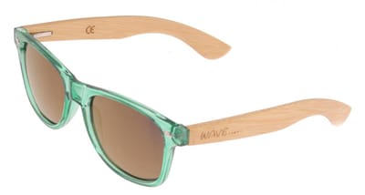 Wave Hawaii Bamboo Gecko Zonnebril - Groen - Gepolariseerd, Lichtgewicht & Eco-vriendelijk - UV400 Bescherming
