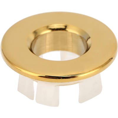 Couvercle de débordement de lavabo de salle de bain, décoration d'évier de cuisine, trou de rechange pour salle de bain, doré beige