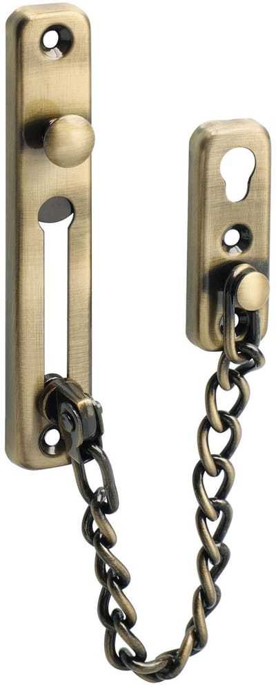 Cosensi - Security Door Chain - Anti-diefstal - Sterke Beveiliging - Brons - Deurketting - Veiligheid voor Thuis - Eenvoudige Installatie