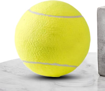 Huisdier Tennisballen - Hondenballen Speelgoed - Interactief Spel - Verdikt Vilten Ontwerp - 25 cm Diameter - Geel