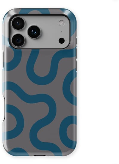 DripCase Motion Flow Tough Hoesje geschikt voor iPhone 17 Pro | Backcover met Mag | Trendy Design | Valbescherming | Shadow Waves