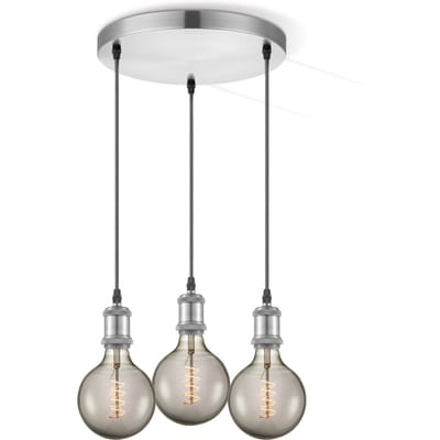 Home sweet home hanglamp Vintage 3l Spiral g125 - smoke