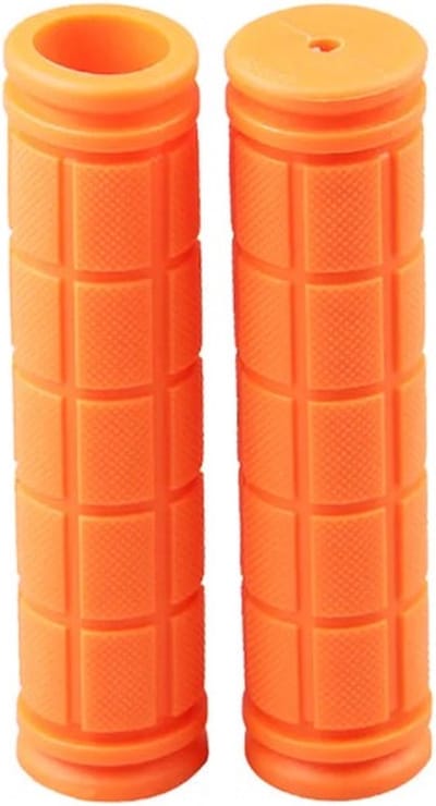 Jumada's - Fietshandvatten: Universeel, Professioneel, Extra Grip, Handig te Monteren, Anti-Slip, Stevig, Rubber Oranje (R-or) - 2 sets