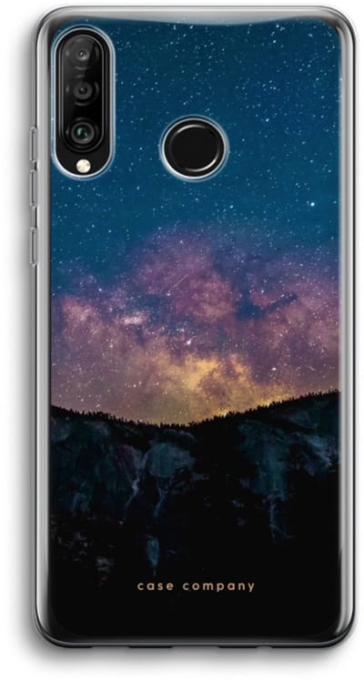 Case Company® - Hoesje geschikt voor Huawei P30 Lite hoesje - Travel to space - Soft Cover Telefoonhoesje - Bescherming aan alle Kanten en Schermrand