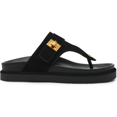 Steve Madden Tuned-in Sandals Black Suede Taglia: 36 | Infradito Outlet | Donna | Nero