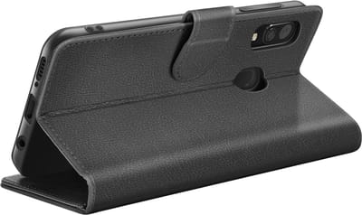 Zanae, Hoesje geschikt voor Samsung A30 - Wallet Case & Magneetsluiting, Zwart
