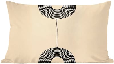 Sierkussens - Kussentjes Woonkamer - 60x40 cm - Geometrische bogen - Minimalistisch - Symmetrisch