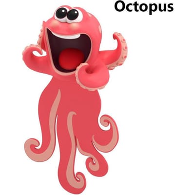 Creatieve Bureauartikelen Bladwijzers 3D Stereo Cartoon Markeerder Dierlijke Bladwijzers Oceaan Serie Zeehond Octopus Kat Panda En Shiba Inu red