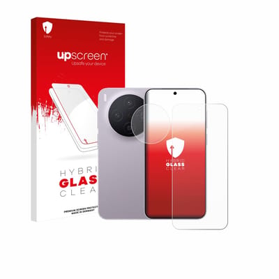 upscreen - Screenprotector voor Vivo X300 Pro (Voor+Camera) - Folie Beschermfolie Beschermglas transparant