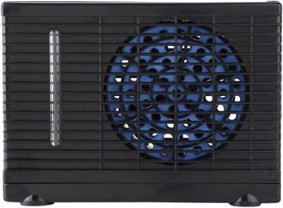 Allecto- Mini Luchtverfrisser - 12V Draagbare Ventilator - Verdampingskoeler - Zwart - Draagbaar - Geschikt voor Auto - Compact Design - 20 x 11 x 15 cm.
