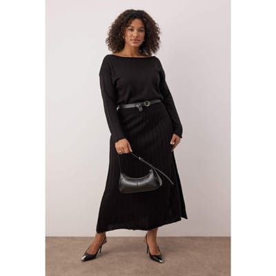 Curve Dames Rechte Maxi Lange Dag/Nacht A-lijn Jurk Plus Size