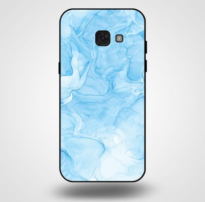 Smartphonica Telefoonhoesje voor Samsung Galaxy A5 2017 met marmer opdruk - TPU backcover case marble design - Lichtblauw geschikt voor Samsung Galaxy A5 2017