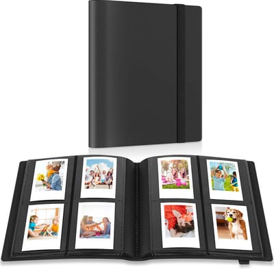 YONO Fotoalbum - Geschikt voor Polaroid - Fujifilm Instax Mini 12 - 160 Foto’s - Fotoboek - Zwart