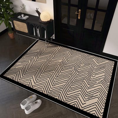 Moderne lichte luxe entreemat entreemat huishoudelijke deurmat absorberende antislipmat stofvrij tapijt 60 * 90cm imitation cashmere