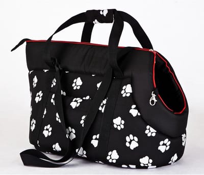 Draagtas Huisdieren - Reistas Kat Hond - Veilig Vervoer - Met Halsbandclip - 40x30x55cm - Zwart