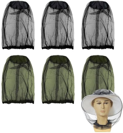 NTHProducts - Mosquito Net - Insectenbescherming - One Size - Lichtgewicht en ademend - Geschikt voor buitenactiviteiten - Zwart en groen