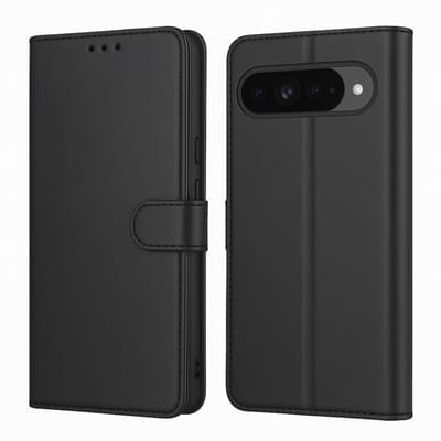 Hoesje Portemonnee geschikt voor Google Pixel 10 Zwarte portemonnee met magnetische klep en kaartopslag