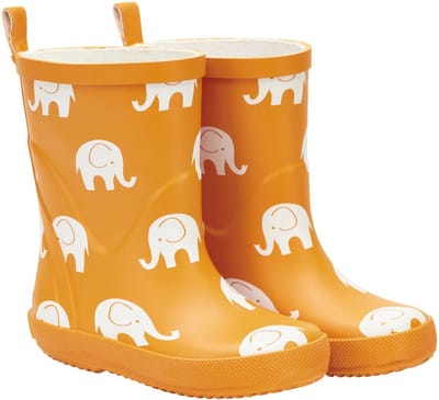Celavi - Regenlaarzen voor kinderen - Olifant - Mineraalgeel - maat 34EU