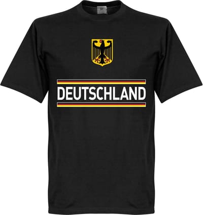 Duitsland Team T-Shirt - Zwart  - XXL