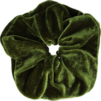 Haarsoires Haarelastiek Scrunchie – Basic – Velvet Stof – Mosgroen - Haarkrinkel - Haar Elastiek met Stof - Zacht & Haarvriendelijk