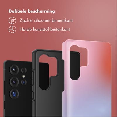 Selencia Hoesje - Geschikt voor Samsung Galaxy S25 Ultra - Backcover - Gradient Soft Blush