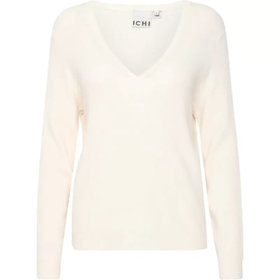 Dames T-shirt met V-hals en lange mouwen Ichi Boston