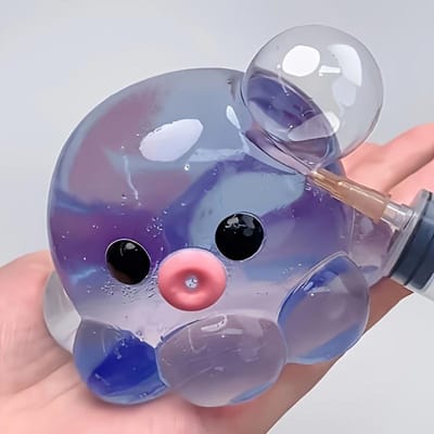 1 Stuks DIY Bubble Pop Octopus Squishy Speelgoed – Langzaam Rijzende Stressbal, Sensorisch Fidget Speelgoed voor Kinderen, Leuk Verjaardags- & Feestcadeau gray