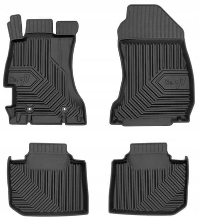 Premium Rubberen Mattenset No.77 - Geschikt voor Subaru Impreza IV 2011-2016 - Perfecte Pasvorm - TPE Elastomeer - Zwart - FROGUM